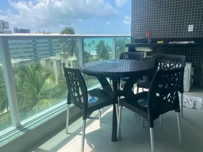Apartamento Beira-Mar Studio com Varanda Gourmet à venda no RN Studio.