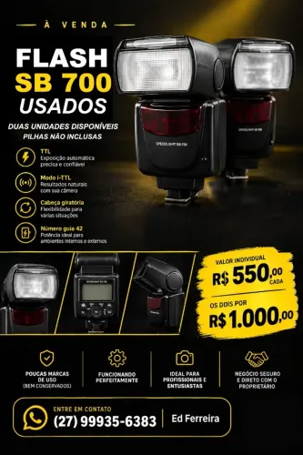 FLASHES NIKON SB 700 USADOS EM PERFEITO ESTADO