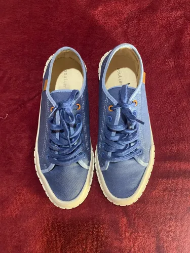 Tênis Casual Feminino Soulier Azul Marinho - Tam 39 (Lona)