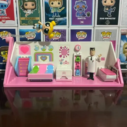 Laboratório e Quarto com Lindinha e Professor Utônio (As Meninas Superpoderosas)
