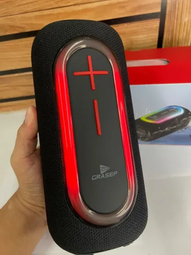 Caixa de Som Bluetooth Potente Led RGB D-G780 Grasep an5