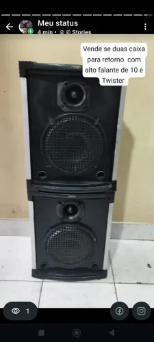 Vende se duas caixa passiva com alto falante de 10 e Twister contato 81 9 * ZAP