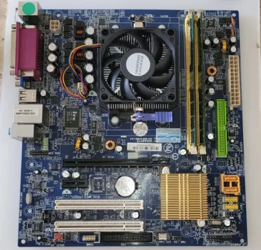 Kit Gigabyte Ga-m61vme-s2 + Amd Athlon 64 3200+ + 1 Gb Ddr2