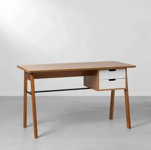 Escrivaninha Vintage 2 Gavetas - 130cm | Abracadabra