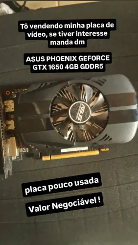 Placa GTX1650 4GB Asus GDDR5 NVIDIA