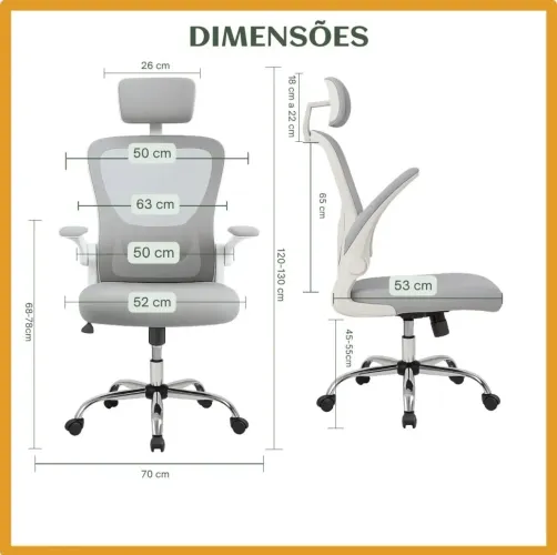 Cadeira Ergonômica para estudo ou trabalho.