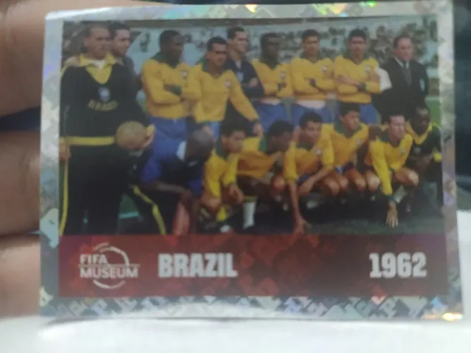 Figurinha da copa bugada da seleção brasileira 1962
