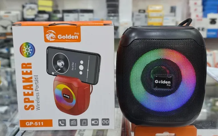 Caixa de som marca golden-pro 