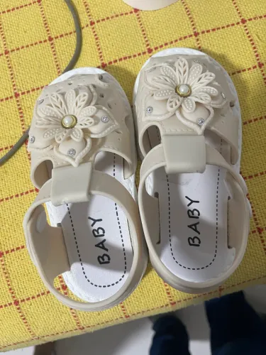 Sandália Infantil Baby Bege nº 24 - Nova