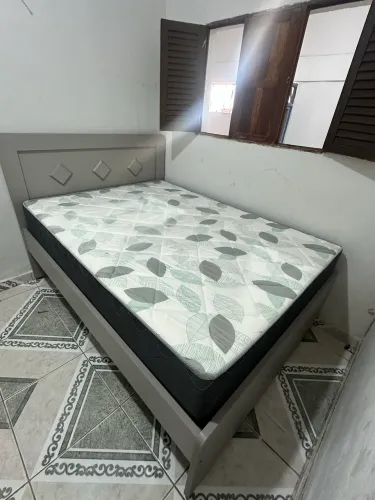 Cama com colchão ortobom