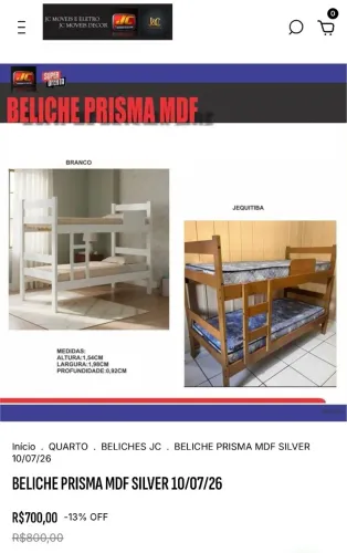BELICHE PRISMA EM MDF