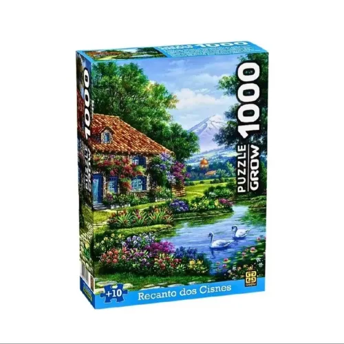 Quebra-Cabeça "Recanto dos Cisneis" - 1000 Peças (Grow)