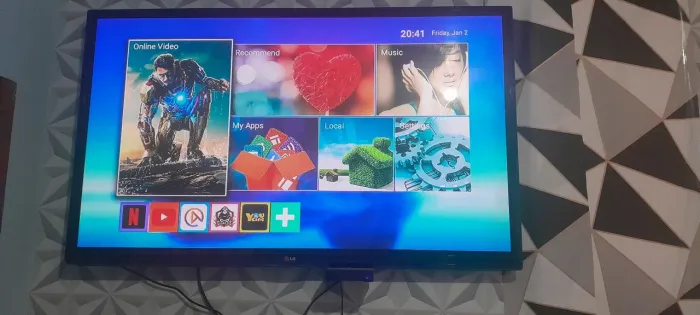 Televisão 47 polegadas não é smart