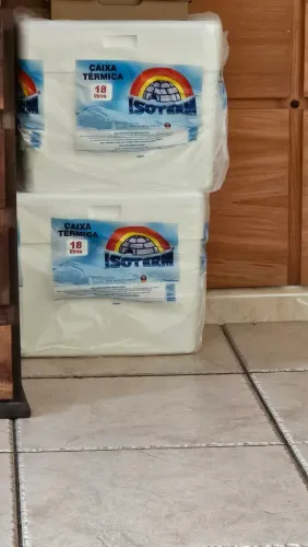 4 Caixas de Isopor Nova 18 Litros