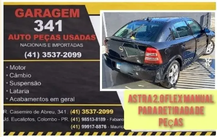 Sucata Astra para retirada de peças
