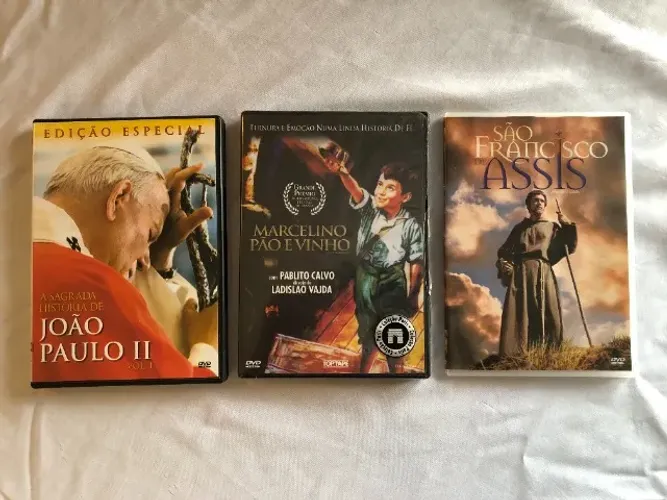 kit Dvds São Francisco de Assis + Marcelino Pão E Vinho + João Paulo ||