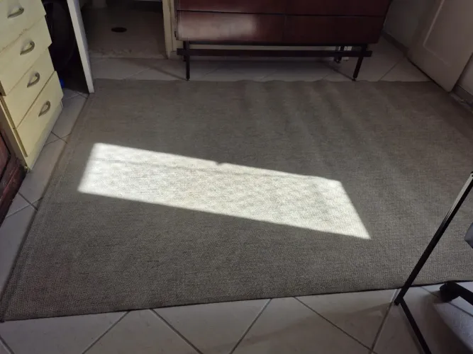 TAPETE DE SISAL RETANGULAR 2X3 LISO COR BEGE