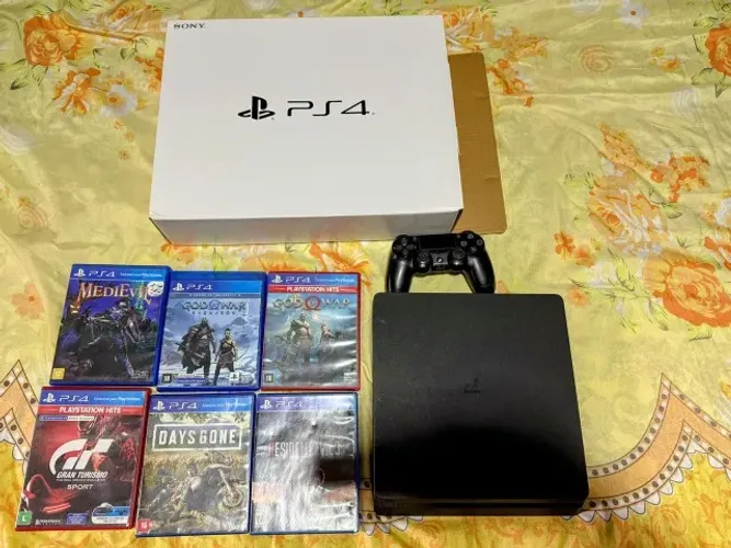 PS4 SLIM 1TB com JOGOS INCLUSOS