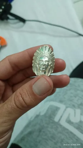 Anel de prata pajé