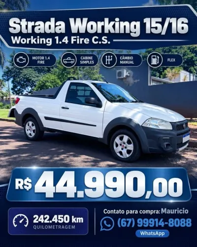 Fiat Strada Working 1.4 MPI Fire Flex 8V CS 2016