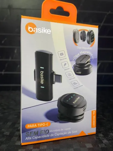 Microfone de lapela sem fio - mic0007 tipo C - entrega grátis