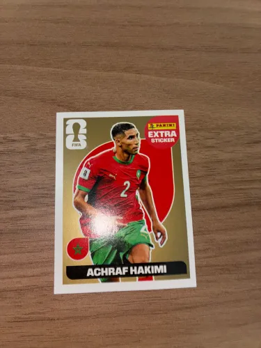 Figurinha copa Achraf hakimi extra gold