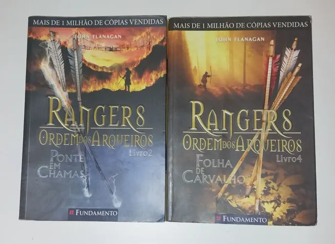 Ranger ordem dos arqueiros livro 2 e livro 4 (sem rasgos e sem rabisco só marcas do tempo)