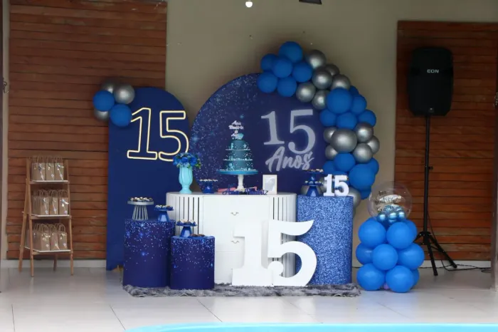 Parte da decoração de 15 anos 