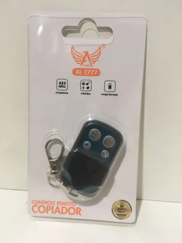 Controle Remoto Universal 4 Botões 433mhz Compativel c/ Portão Eletronico Kit 2 peças
