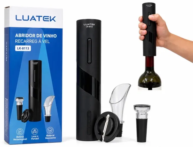 Abridor de Vinho Com 3 Brindes Grátis 