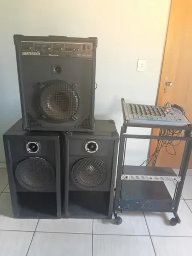 Equipamento de som completo