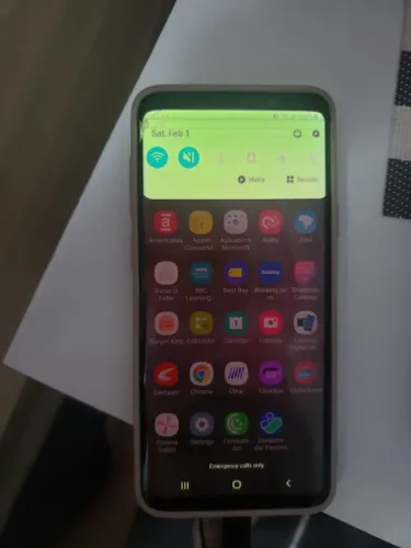 Smartphone S9 Plus Cinza 128 Gb com Defeito