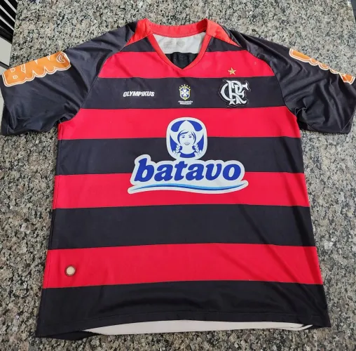 Camisa Flamengo 2010 Olympikus Batavo Nº 10 - Tamanho G - Hexa - Vintage