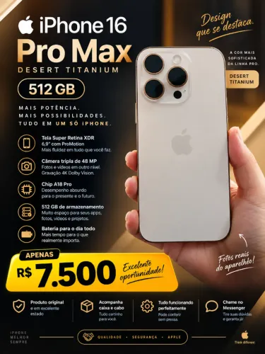iPhone 16 Pro Max 512 GB ? Desert Titanium