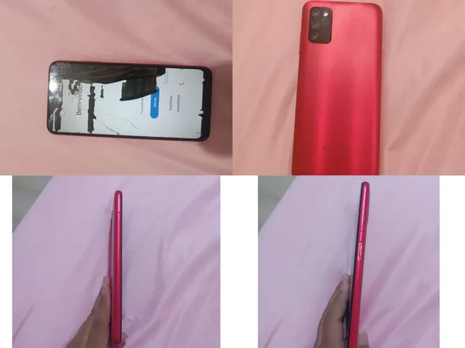 Samsung Galaxy A03S Vermelho -- Ótima Oportunidade