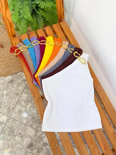 Regata Feminina Ribana Premium com Detalhe Dourado - Várias Cores | R$ 35