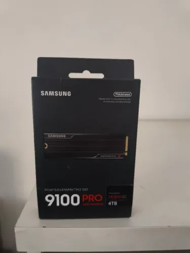 (Novo lacrado) SSD NVME Gen5 4TB Samsung 9100 PRO Dissipador 14700mbs 10 Anos Garantia
