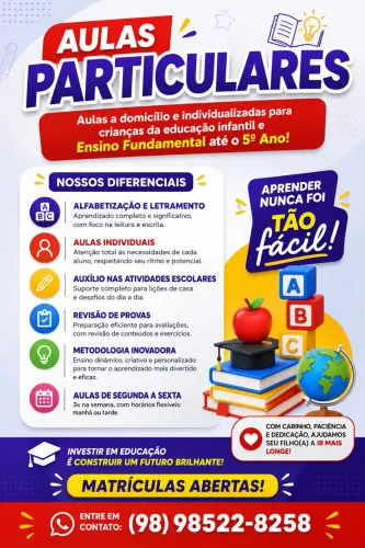 Professora Particular | Reforço Escolar 