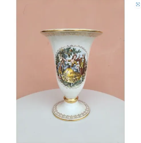 vaso de porcelana vintage antigo