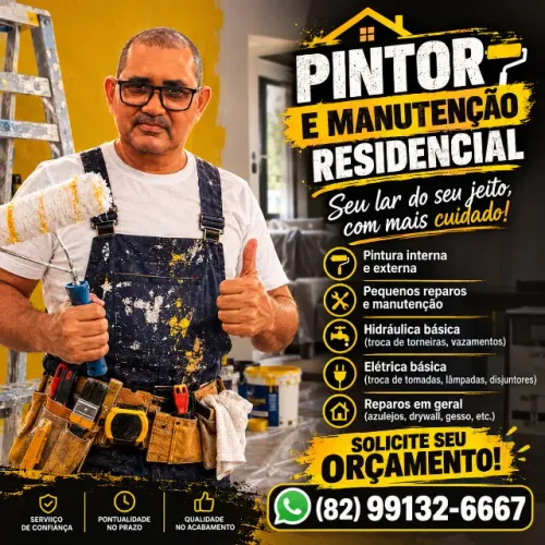 Pintor, Reparos e Manutenção para Sua Casa