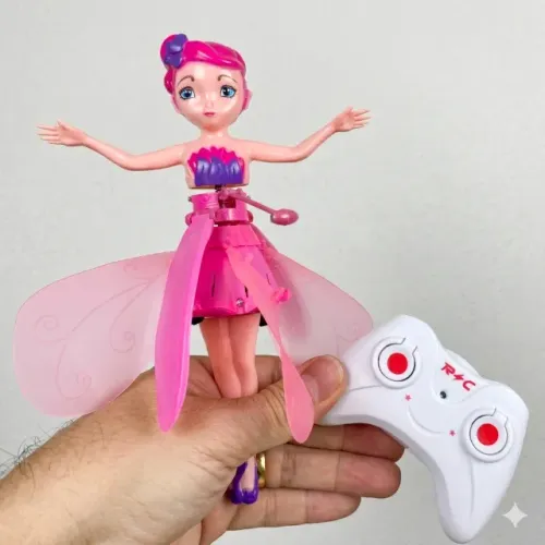 Drone Boneca Voadora Aerocraft Princesa com Controle Remoto
