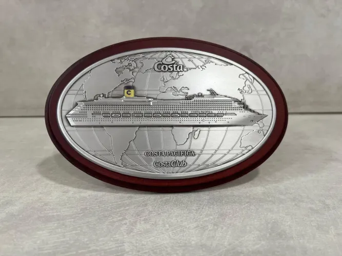 Placa Decorativa Navio Costa Pacífica 