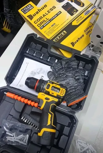Kit Parafusadeira elétrica + 2 baterias bivolt 110/220