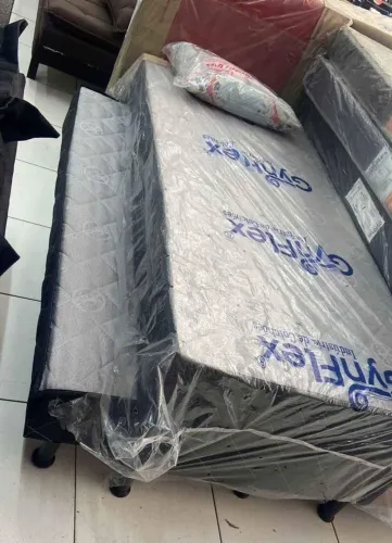 Cama 10cm solteiro com auxiliar nova