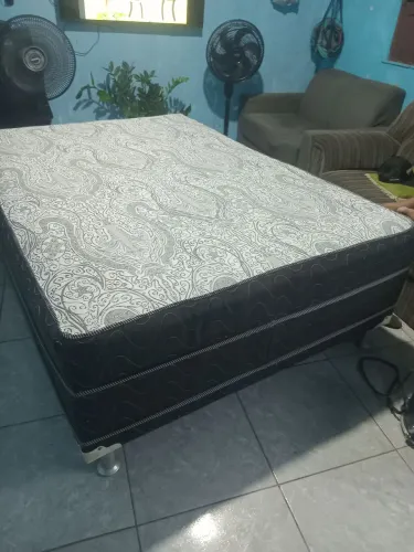 Cama box espuma casal bem confortável