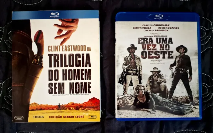 Blu-rays Trilogia O Homem Sem Nome e Era Uma Vez no Oeste (Edições Raras)