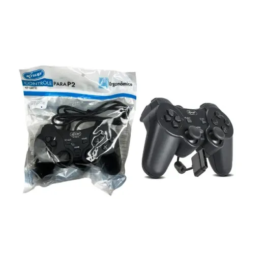 Controle Joystick Para PS2 Dualshock Knup