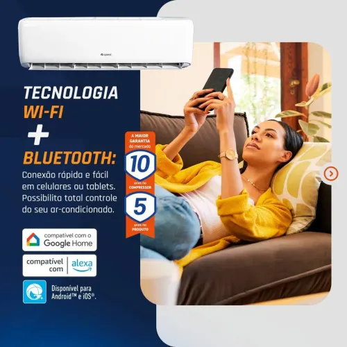Split Gree gtop 9k Inverter Novo na Caixa