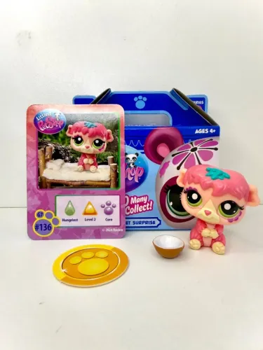 Littlest Pet Shop LPS G7 #136 Porquinho-da-Índia Série 3 Pet Surprise Completo