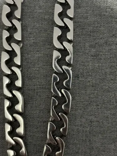 Corrente Cordão Masculino Aço Cirúrgico Maciço
